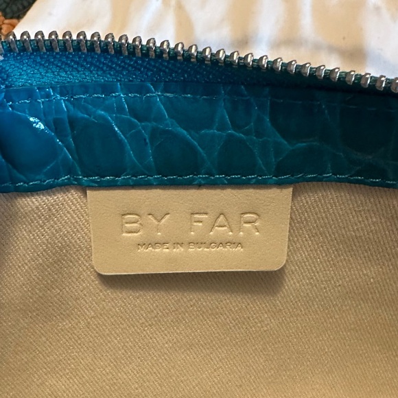 By Far Rachel Bag in Croc Embossed Azur, NWT - Picture 9 of 14